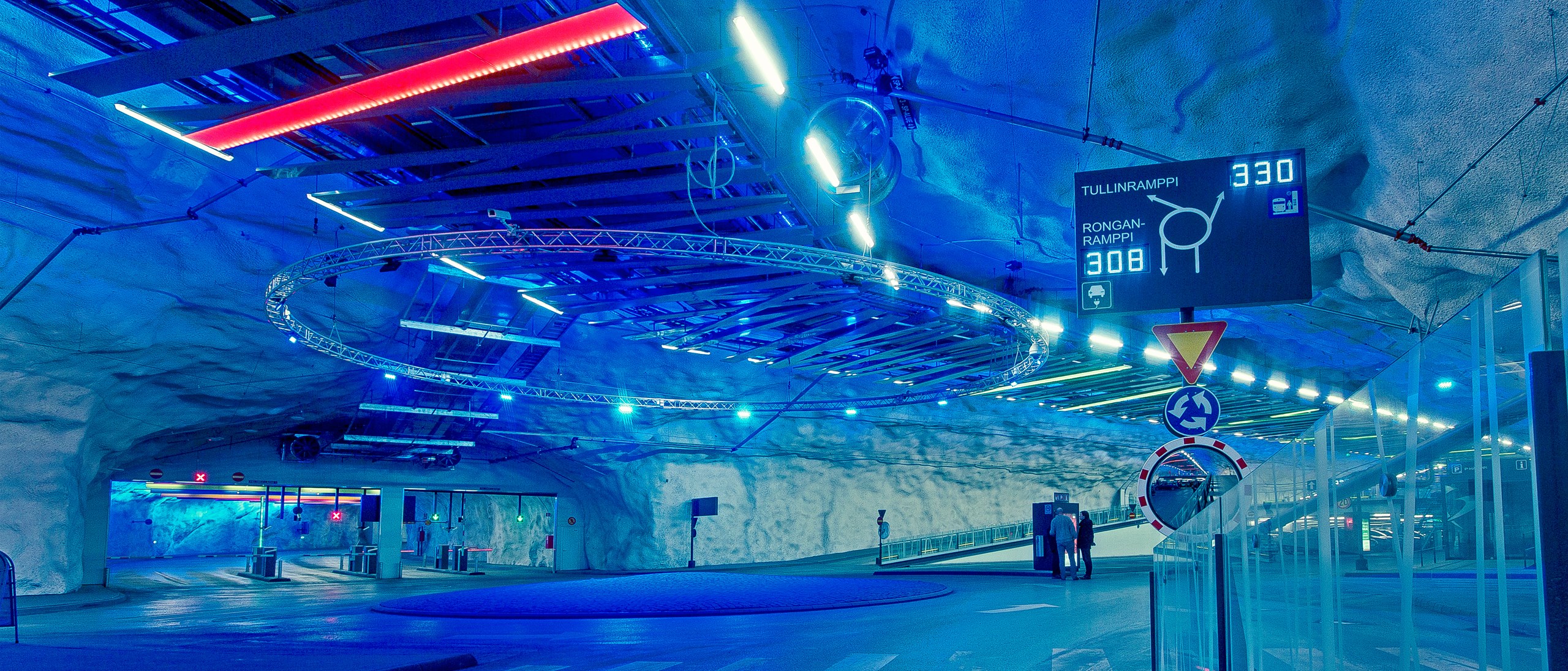 Rondell i parkeringshuset Hämppi