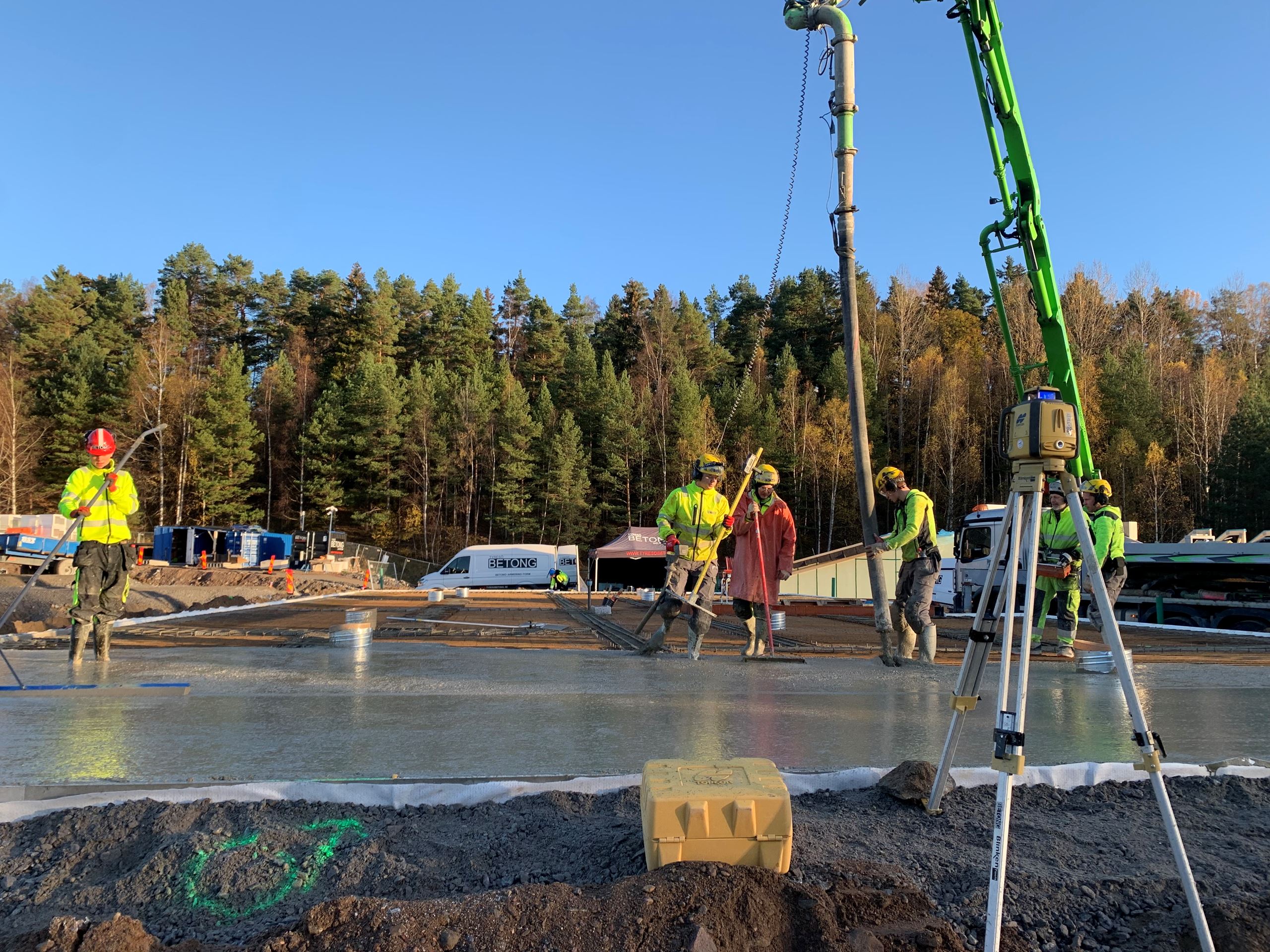 Mark- och grundläggningsarbete Brunn Centrum