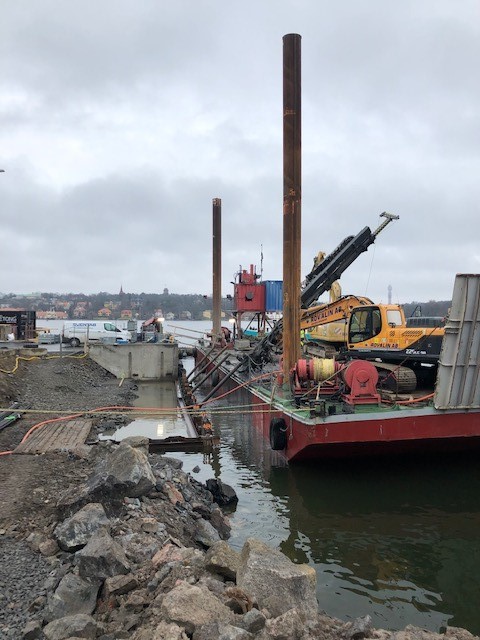 Masthamnen med pråm