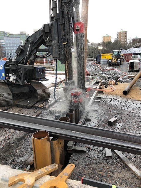 Masthamnen detaljer i arbetet