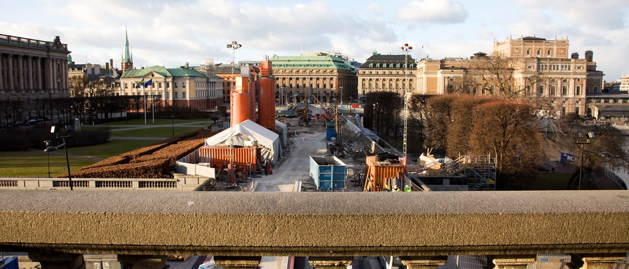 Arbetsplats på Norrbron
